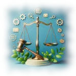 Grafik, die die Anwaltskanzleien symbolisiert. Eine Zielgruppe eines Freelancers im Bereich Webseiten-Sichtbarkeit.